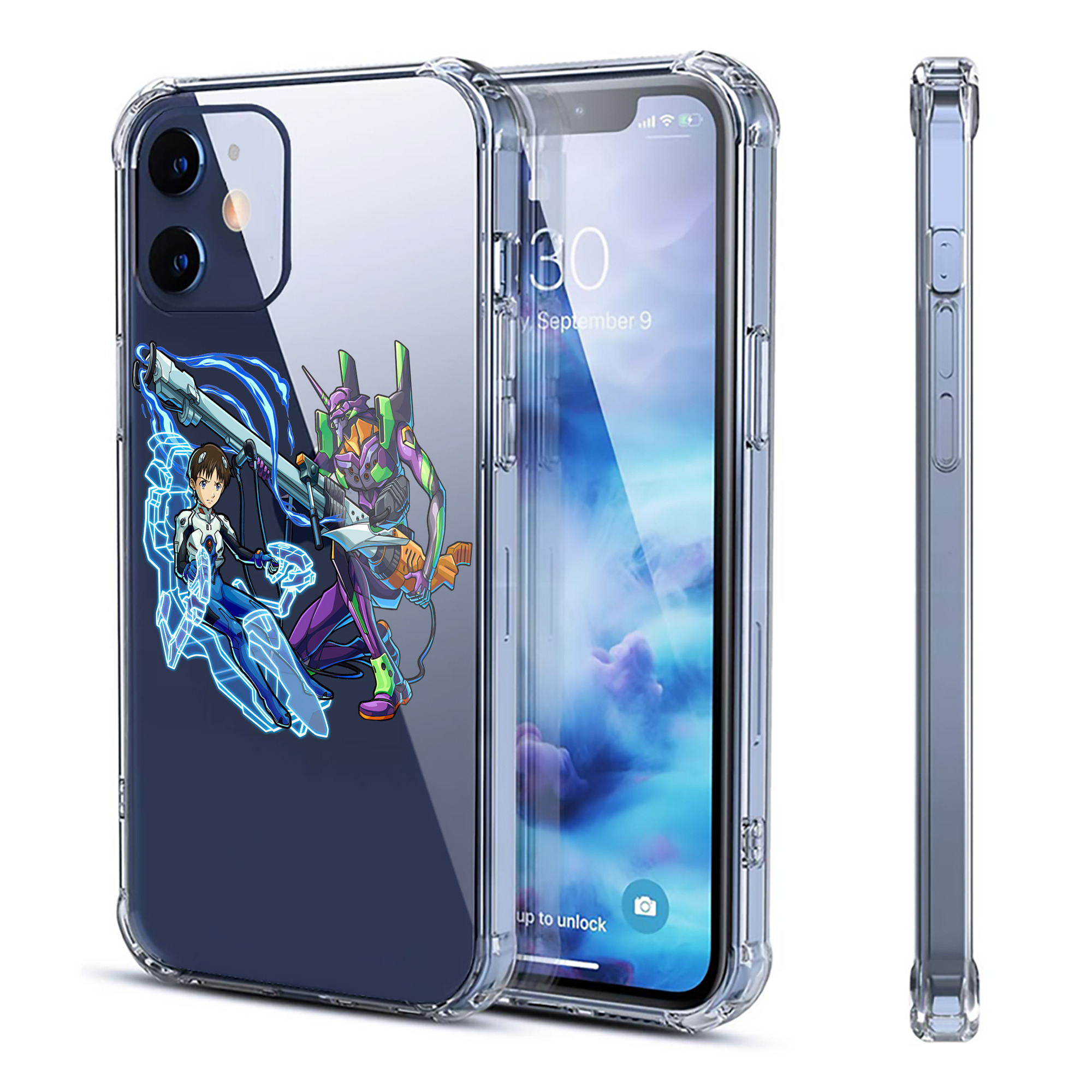 （画像用） EVA 新世紀エヴァンゲリオン 【iPhone 12シリーズ対応】透明スマホケース（クリアソフトケース）